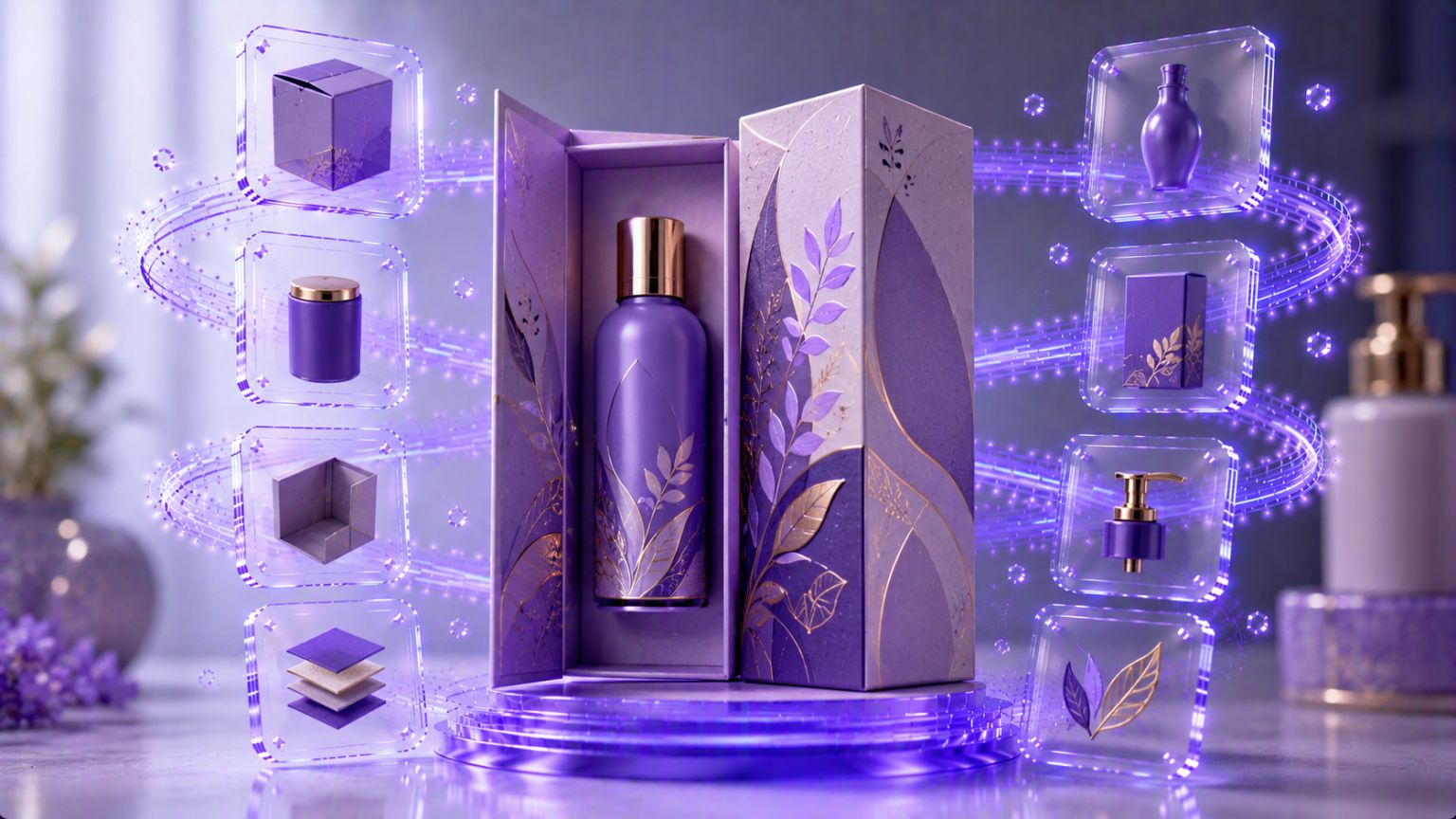 عطر الفردوس - تصميم فاخر بطراز Art Deco